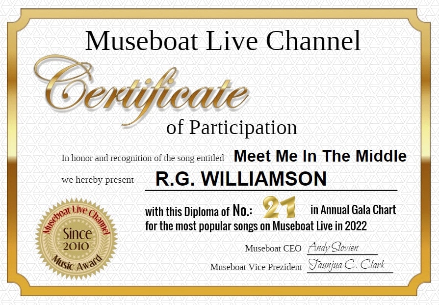 R.G. WILLIAMSON on Museboat Live